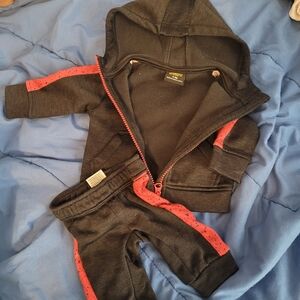 Kids Black and Red Tracksuit
